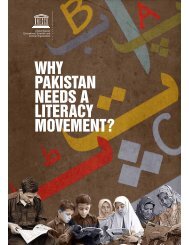 why pakistan needs a literacy movement? - UNESCO Islamabad