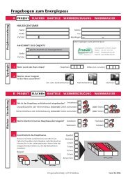 Fragebogen zum Energiepass - Studer Bau