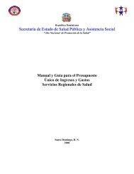 Manual de Presupuesto SRS - Ministerio de Salud PÃºblica