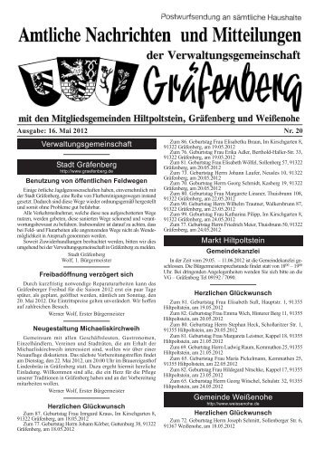 Ausgabe: 16. Mai 2012 Nr. 20 - Hiltpoltstein