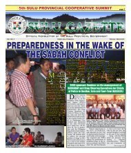 PREPAREDNESS IN THE WAKE OF THE SABAH CONFLICT - Sulu