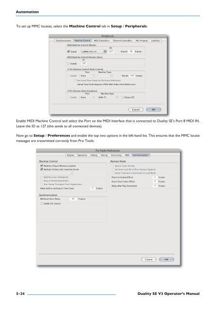 Duality SE Operator's Manual - Solid State Logic