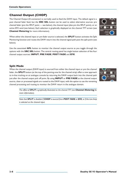 Duality SE Operator's Manual - Solid State Logic