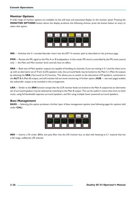 Duality SE Operator's Manual - Solid State Logic