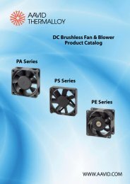 DC Brushless Fan & Blower Product Catalog PA Series PS Series ...