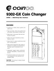 9302-GX Coin Changer Installation Instructions - (Coinco) Europe