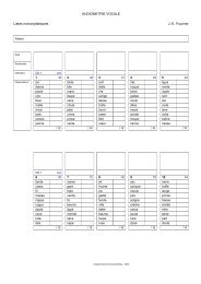 Listes Monosyllabiques de Fournier - CollÃ¨ge National d ...