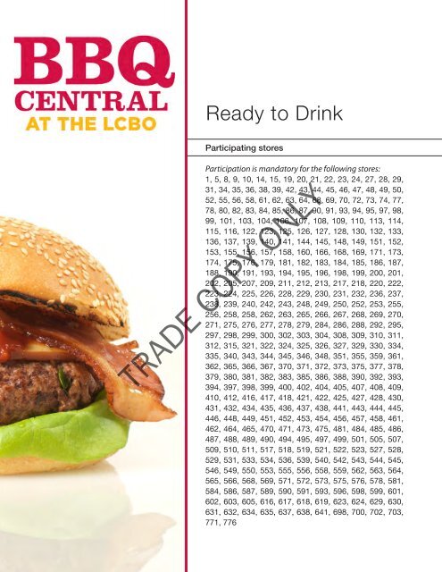 Marketing & Product Guide P6: BBQ Central At the LCBO August 19