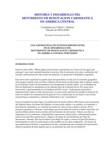 historia y desarrollo del movimiento de renovacion ... - Prolades.com