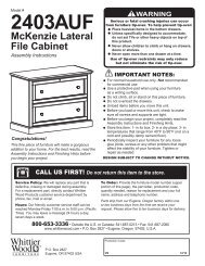 2403AUF McKenzie Lateral File Cabinet - Whittier Wood Products