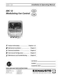 EBC 12 Modulating Fan Control - Enervex