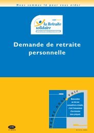 Demande de retraite personnelle - ActualitÃ©s CARSAT Centre Ouest