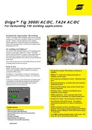 OrigoÃ¢Â„Â¢ Tig 3000i AC/DC, TA24 AC/DC - Arcweld Welding Supplies