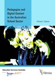 Pedagogies and digital content in the Australian school sector (PDF ...