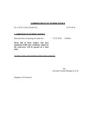 CORRIGENDUM TO TENDER NOTICE No. CIV ... - Cochin Shipyard