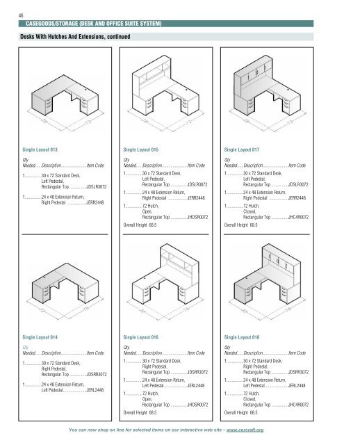 2013 Pricing & Specification Guide - Corcraft