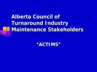 Alberta Council of Turnaround Industry Maintenance Stakeholders