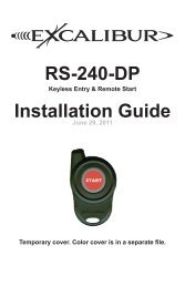 RS-240-DP Installation Guide - car alarm