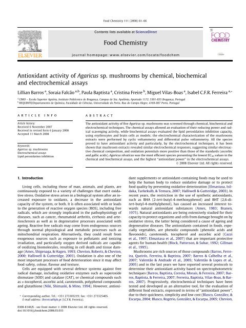 Food Chemistry - ESA