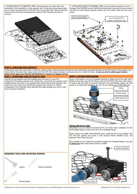 Installation and mounting manual for EK-FC7970 CSQ ... - EKWB