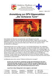 Anmeldung zur DPV-Sippenaktion - Pfadfinder Dieblich