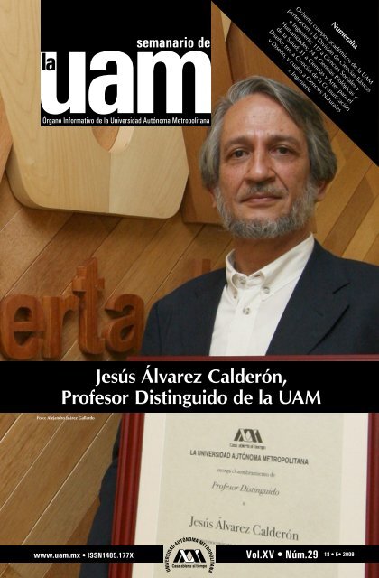 JesÃºs Ãlvarez CalderÃ³n, Profesor Distinguido de la UAM