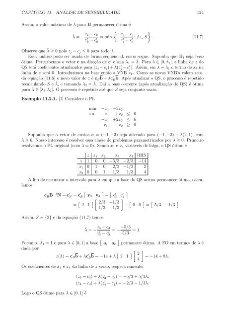 ProgramaÃ§Ëao Linear - Notas de aula - CEUNES