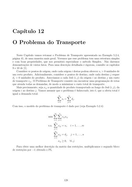 ProgramaÃ§Ëao Linear - Notas de aula - CEUNES