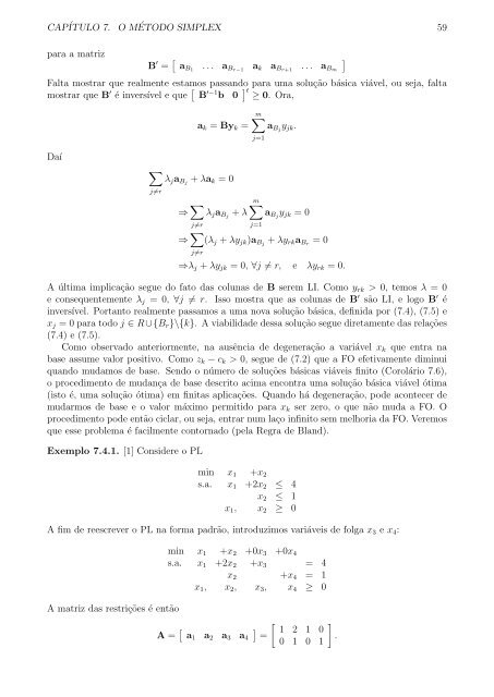 ProgramaÃ§Ëao Linear - Notas de aula - CEUNES