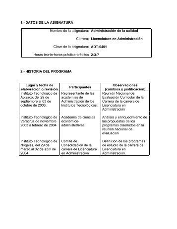 Administracion de la Calidad_LAE.pdf - Manual Normativo ...
