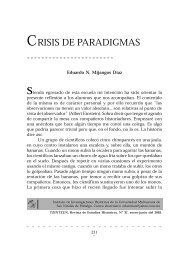 Crisis de paradigmas - Tzintzun - Universidad Michoacana de San ...