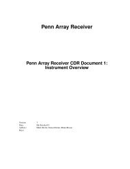 Penn Array Receiver - Green Bank
