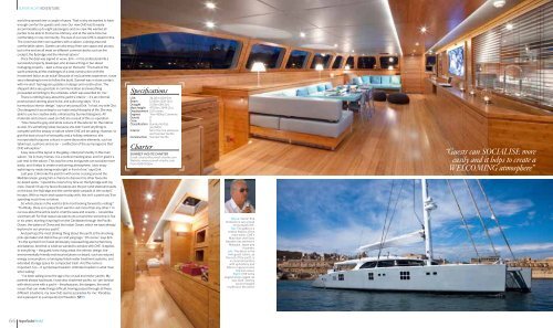 Eric Verbeeck tells us why the 44-metre Sunreef catamaran CHE is ...