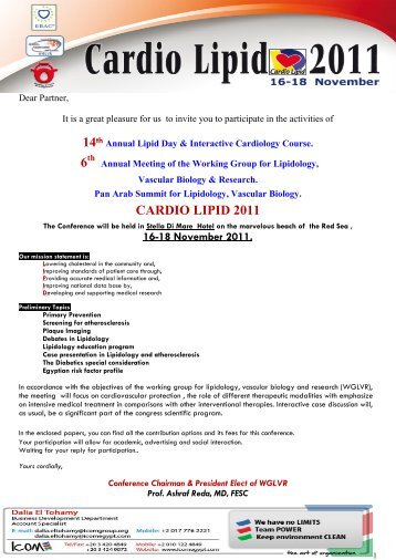 cardio lipid 2011 - Working Group for Lipidology, Vascular Biology ...