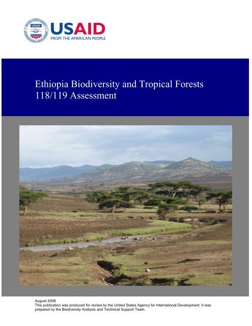 Ethiopia Biodiversity and Tropical Forests 118/119 Assessment