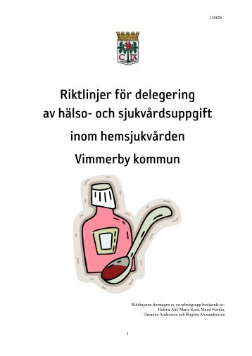 Riktlinjer för delegering av hälso - Vimmerby Kommun