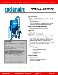 dpv-b conveyor vacuum load cycle pressure discharge ... - Cyclonaire