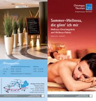 Sommer-Wellness, die gönn' ich mir - Gesundheitswelt Chiemgau