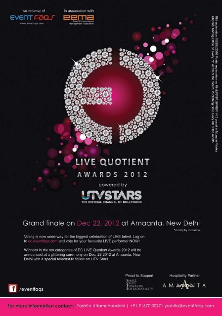 The Taiwan Excellence 2012 campaign in India ... - EventFAQs