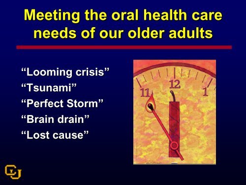 Conference PPT (16 MB) - Institute for Oral Health
