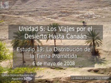 La distribuciÃ³n de la tierra prometida - Iglesia Biblica Bautista de ...