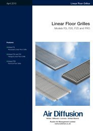 Linear Floor Grilles - Air Diffusion