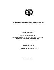 BANGLADESH POWER DEVELOPMENT BOARD TENDER ... - BPDB