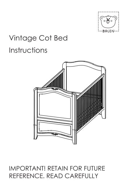 Vintage Cot Bed Instructions - Toys R Us