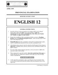 english 12 readings booklet - QuestionBank.CA