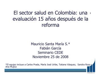 El sector salud en Colombia