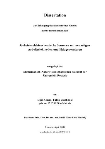 For Peer Review - RosDok - Universität Rostock