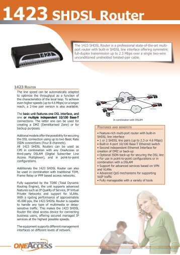 1423 SHDSL Router - comtec