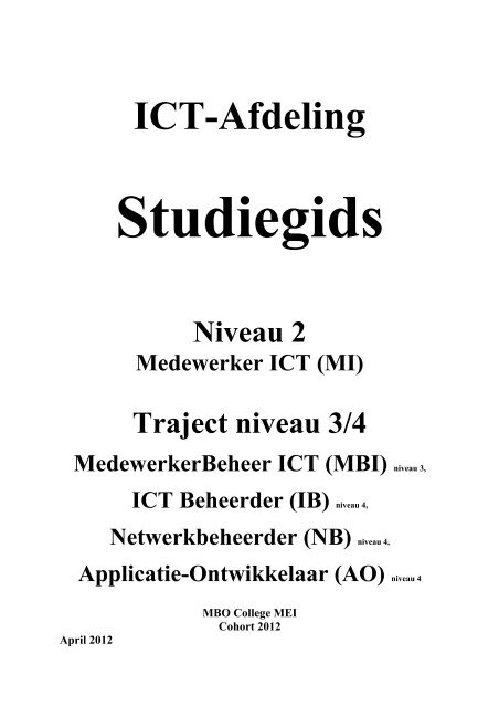 niveau 4 - ICT Almelo