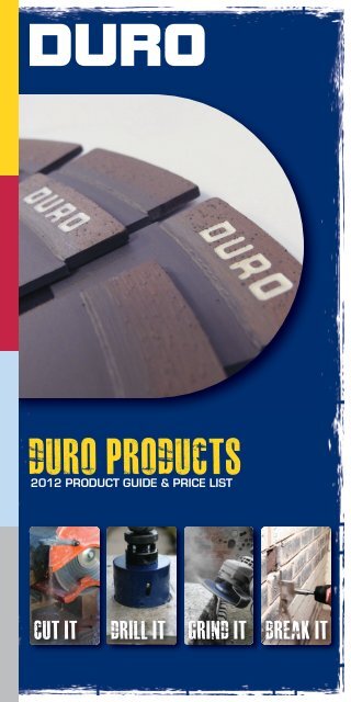 DURO PRICE LIST 2012 SINGLE PAGES.indd